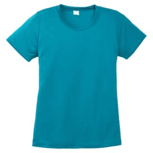 Sample of Sport Tek Ladies Competitor Tee in Tropic Blue style