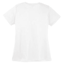 Sample of Sport Tek Ladies Competitor Tee in White from side back