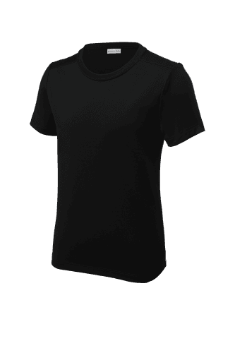 Sample of Sport-Tek Youth Posi-UV Pro Tee in Black style