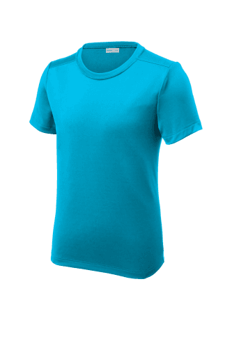 Sample of Sport-Tek Youth Posi-UV Pro Tee in Sapphire style