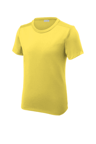 Sample of Sport-Tek Youth Posi-UV Pro Tee in Yellow style