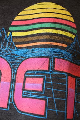 Detail image of Custom Vintage 80s T-shirt Designs project showing awesome details