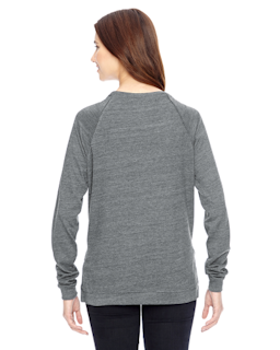 Sample of Alternative 01919E1 Ladies' Locker Room Eco-Jersey Pullover in ECO GREY from side back