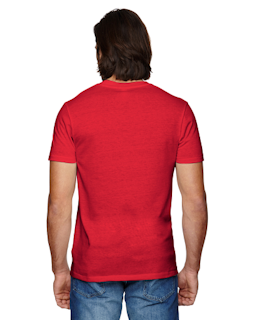 Sample of Alternative 01939E1 Men's Eco Jersey Triblend Pocket Crew in ECO TRUE RED from side back