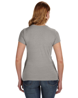 Sample of Alternative 01940E1 Ladies' Ideal Eco-Jersey T-Shirt in ECO GREY from side back