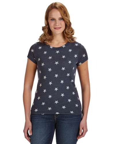Sample of Alternative 01940E1 Ladies' Ideal Eco-Jersey T-Shirt in STARS style