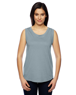 Sample of Alternative 02830MR Ladies' Muscle Cotton Modal T-Shirt in BLUE FOG from side front