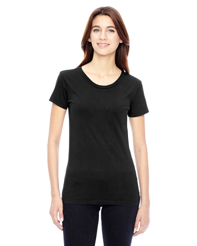 Sample of Alternative 04135C1 Ladies' Vintage Garment-Dyed T-Shirt in BLACK style