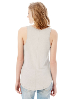 Sample of Alternative 05054BP Ladies' Backstage Vintage Jersey Tank in SILVER from side back