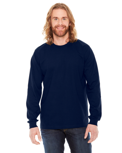 Sample of American Apparel 2007 Unisex Fine Jersey USA Made Long-Sleeve T-Shirt in NAVY style