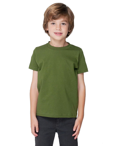 Sample of American Apparel 2105 Toddler Fine Jersey Short-Sleeve T-Shirt in OLIVE style