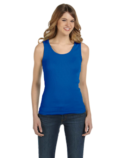 Sample of Anvil 2415 Ladies' 1x1 Baby Rib Tank in ROYAL BLUE from side front