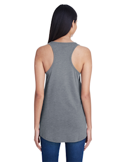 Sample of Anvil 32PVL Ladies' Freedom  Tank in HEATHER GRAPHITE from side back
