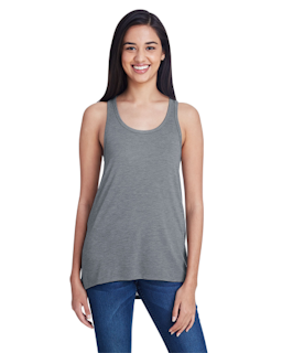 Sample of Anvil 32PVL Ladies' Freedom  Tank in HEATHER GRAPHITE from side front