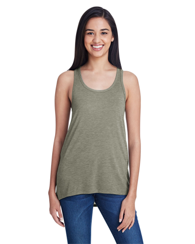 Sample of Anvil 32PVL Ladies' Freedom  Tank in HTHR CITY GREEN style