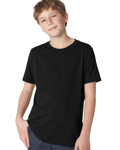 Sample of Next Level 3310 - Boy's Cotton Crew in BLACK style
