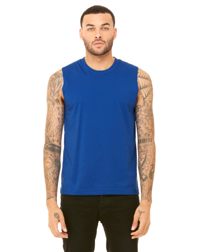 Sample of Canvas 3483 - Unisex Jersey Muscle Tank in TRUE ROYAL style