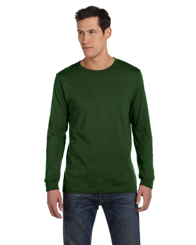 Sample of Canvas 3501 - Unisex Jersey Long-Sleeve T-Shirt in OLIVE style