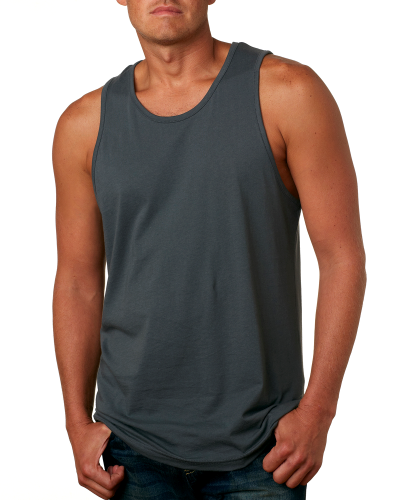 Sample of Next Level 3633 - Men's Cotton Tank in HEAVY METAL style