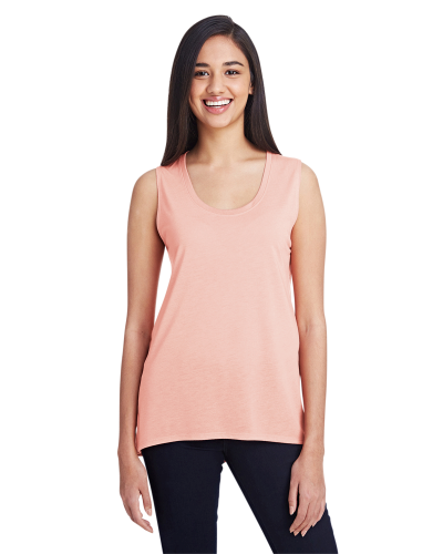 Sample of Anvil 37PVL Ladies' Freedom Sleeveless T-Shirt in DUSTY ROSE style