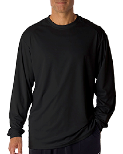 Sample of Badger 4104 - Adult B-Core Long-Sleeve Performance T-Shirt in BLACK style