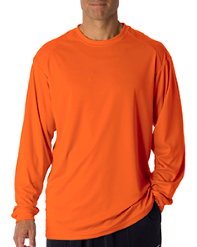 Sample of Badger 4104 - Adult B-Core Long-Sleeve Performance T-Shirt in BURNT ORANGE style