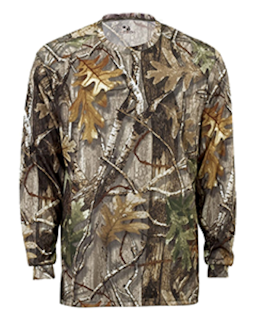 Sample of Badger 4104 - Adult B-Core Long-Sleeve Performance T-Shirt in FORCE CAMO from side front