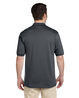 Sample of Jerzees 437 - Adult 5.6 oz. SpotShield Jersey Polo in CHARCOAL GREY from side back