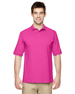 Sample of Jerzees 437 - Adult 5.6 oz. SpotShield Jersey Polo in CYBER PINK from side front