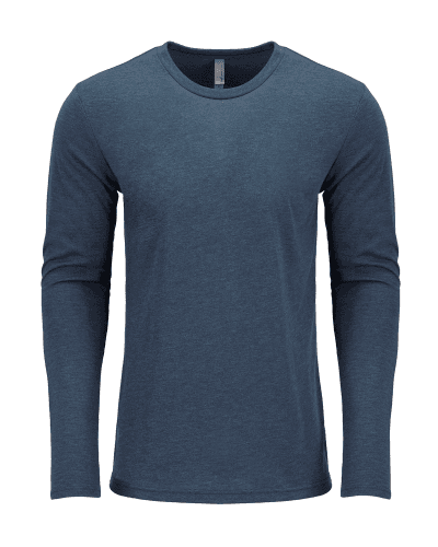 Sample of Next Level 6071 - Men's Triblend Long-Sleeve Crew in INDIGO style