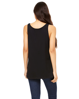 Sample of Bella 6488 - Ladies' Relaxed Jersey Tank in BLACK from side back