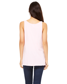 Sample of Bella 6488 - Ladies' Relaxed Jersey Tank in PINK from side back