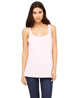 Sample of Bella 6488 - Ladies' Relaxed Jersey Tank in PINK from side front