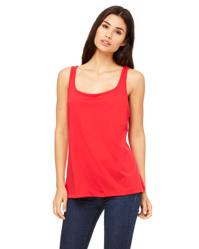 Sample of Bella 6488 - Ladies' Relaxed Jersey Tank in RED style