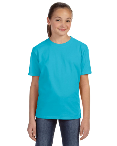 Sample of Anvil 780B Youth Midweight T-Shirt in POOL BLUE style