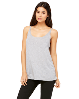 Sample of Bella 8838 - Ladies' Slouchy Tank in ATHLETIC HTHR from side front