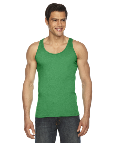 Sample of American Apparel BB408 Unisex Poly-Cotton Tank in HTHR KELLY GREEN style