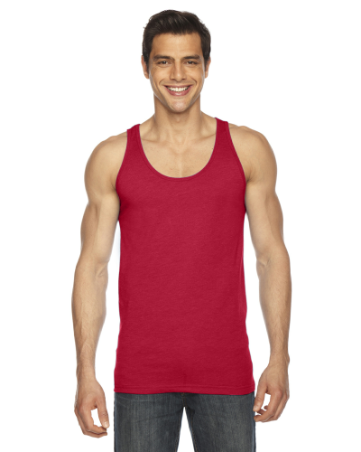 Sample of American Apparel BB408 Unisex Poly-Cotton Tank in RED style