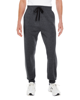 Sample of Burnside BU8800 - Adult Fleece Joggers in CHARCOAL from side front