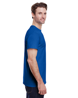Sample of Gildan 2000 - Adult Ultra Cotton 6 oz. T-Shirt in ANTIQUE ROYAL from side sleeveleft