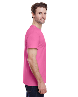Sample of Gildan 2000 - Adult Ultra Cotton 6 oz. T-Shirt in AZALEA from side sleeveleft