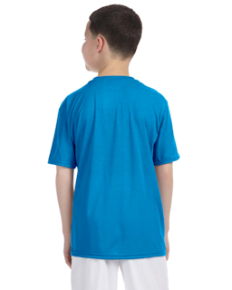 Sample of Gildan G420B - Youth Performance 100% Polyester T in SAPPHIRE from side back