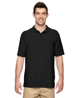 Sample of Gildan G728 - Adult DryBlend 6.3 oz. Double Pique Polo in BLACK from side front