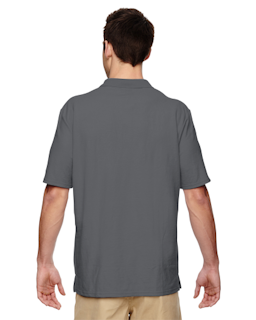 Sample of Gildan G728 - Adult DryBlend 6.3 oz. Double Pique Polo in CHARCOAL from side back