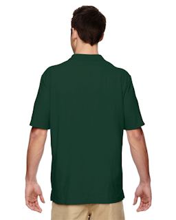 Sample of Gildan G728 - Adult DryBlend 6.3 oz. Double Pique Polo in FOREST GREEN from side back