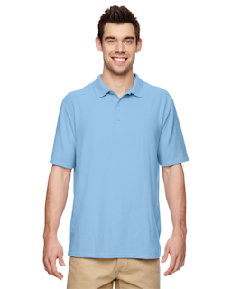 Sample of Gildan G728 - Adult DryBlend 6.3 oz. Double Pique Polo in LIGHT BLUE from side front