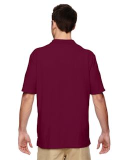Sample of Gildan G728 - Adult DryBlend 6.3 oz. Double Pique Polo in MAROON from side back
