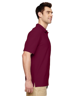 Sample of Gildan G728 - Adult DryBlend 6.3 oz. Double Pique Polo in MAROON from side sleeveleft