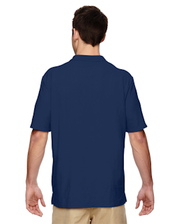 Sample of Gildan G728 - Adult DryBlend 6.3 oz. Double Pique Polo in NAVY from side back