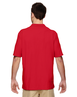 Sample of Gildan G728 - Adult DryBlend 6.3 oz. Double Pique Polo in RED from side back